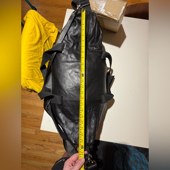 AllSaints | All Saints Leather Travel Weekender bag / duffel - Picture 6 of 6